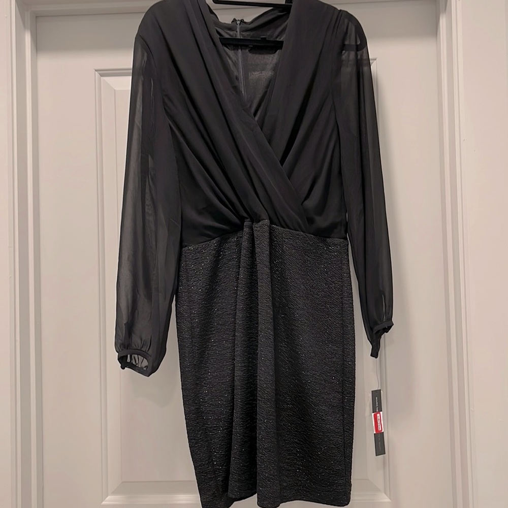 NWT Marc New York Size 14 black long sleeve dress